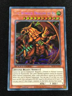 Yugioh The Winged Dragon Of Ra SBCB-EN203 1ST SECRET (NM) - Image 1