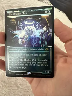 MTG Card The Reality Chip (Showcase) Kamigawa: Neon Dynasty Foil 374 - Image 2