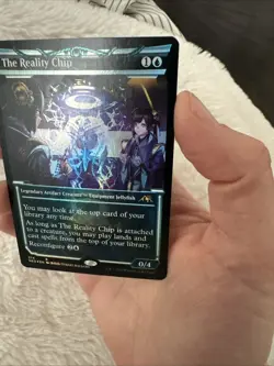 MTG Card The Reality Chip (Showcase) Kamigawa: Neon Dynasty Foil 374 - Image 3