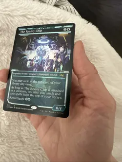 MTG Card The Reality Chip (Showcase) Kamigawa: Neon Dynasty Foil 374 - Image 5