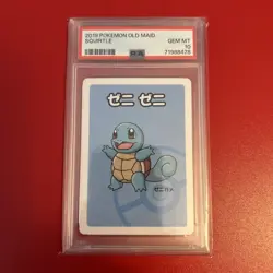 PSA 10 Squirtle Old Maid Babanuki Japanese Pokemon Center Promo Playing Card - Image 1