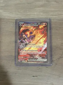 Pokemon TCG Team Rockets Moltres EX Holo Card 229/182 Sir Destined Rivals - Image 1