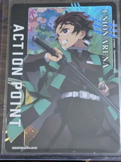Tanjiro Kamado AP01 Foil Action Point Card Union Arena English Demon Slayer - Image 1
