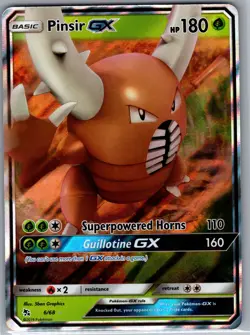 Pinsir GX 6/68 Hidden Fates - Pokemon Card - NM - Image 1