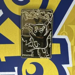 Pokemon 1999 Vintage 24K Gold Plated Pikachu Card Burger King Limited Edition - Image 1