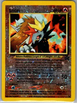 Entei 34 Reverse Holo WoTC Promo - Pokemon Card - MP - Image 1