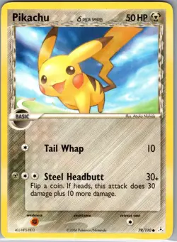 Pikachu (Delta Species) 79/110 Non Holo Holon Phantoms - Pokemon Card - NM - Image 1