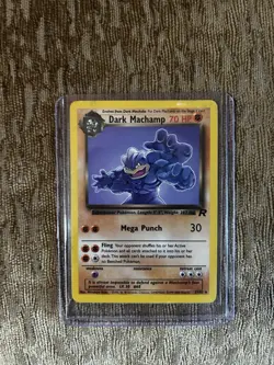 Dark Machamp 27/82 Team Rocket 2000 WOTC Rare Pokemon Card LP - Image 1