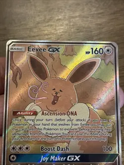 Pokemon Card - Eevee GX SM233 Sun & Moon SM Black Star Promo Full Art Holo - Image 4