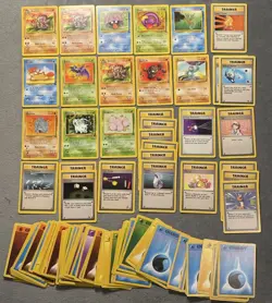 Vintage Pokemon Cards Lot Fossil Base Jungle large Lot All Vintage LP MP HP - Image 1