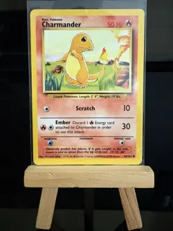 CHARMANDER - 46/102 Base Set LP WotC- Regular Common - Pokemon TCG Card - Image 1