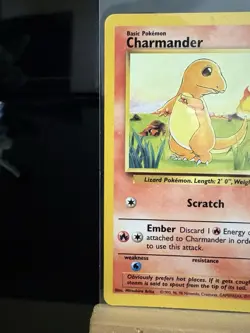 CHARMANDER - 46/102 Base Set LP WotC- Regular Common - Pokemon TCG Card - Image 2