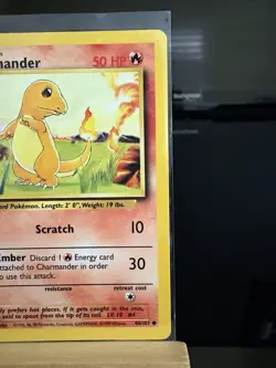 CHARMANDER - 46/102 Base Set LP WotC- Regular Common - Pokemon TCG Card - Image 3