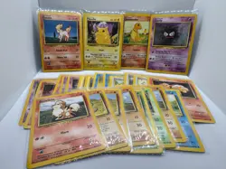 Pokemon Base Set Unlimited 27 Card Lot - Charmander Pikachu Squirtle + More - Image 1