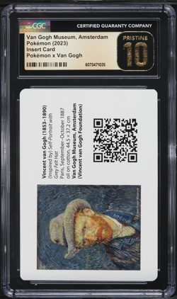 CGC Pristine 10 Van Gogh Insert Card Amsterdam Museum 2023 Pokemon - Image 1