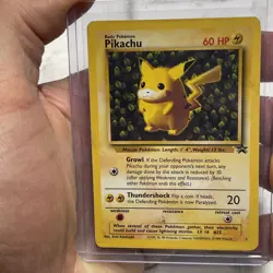 Pokemon Pikachu Black Star Promo Card #1 Ivy Pikachu MP/LP Vintage Rare Pokemon - Image 1