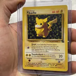 Pokemon Pikachu Black Star Promo Card #1 Ivy Pikachu MP/LP Vintage Rare Pokemon - Image 2