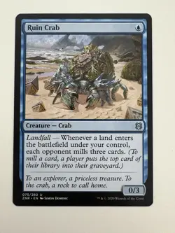 Ruin Crab MTG Magic the Gathering Card NM Near Mint ZNR - Image 1