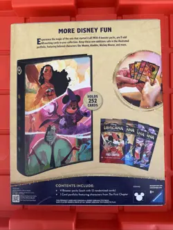 TCG Disney Lorcana Portfolio Bundle [4 Booster Packs & 1 Card Portfolio] - Image 2