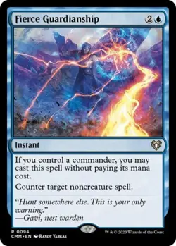 MTG English Fierce Guardianship NM Normal Commander Masters - Image 1