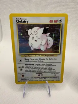 1999 Pokemon Clefairy and Chansey Holo Lot of 2 Vintage Base Set Cards Lp-Nm Unl - Image 3