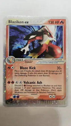 Pokemon 2004 Team Magma vs Team Aqua Blaziken EX Holo Ultra Rare Card #89/95 - Image 1
