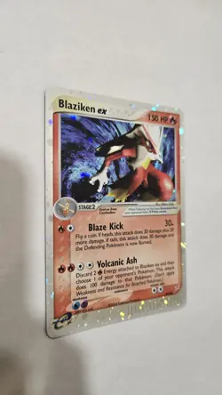 Pokemon 2004 Team Magma vs Team Aqua Blaziken EX Holo Ultra Rare Card #89/95 - Image 2