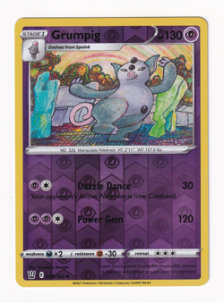Grumpig 056/163 Battle Styles 2021 Reverse Holo Pokemon Card Near Mint NM - Image 1