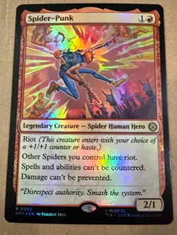 Spider-Punk 0092 Marvel's Spider-Man Foil Magic The Gathering - Image 1