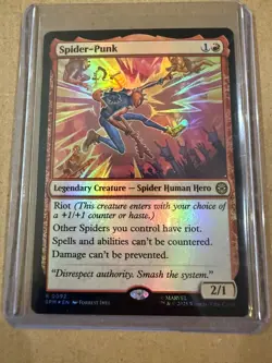 Spider-Punk 0092 Marvel's Spider-Man Foil Magic The Gathering - Image 3