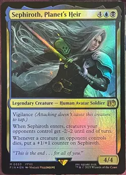 Sephiroth, Planet's Heir Foil Magic the Gathering MTG Final Fantasy Pack Fresh - Image 1