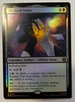 Magic the Gathering MTG The Soul Stone Foil Spider-Man SPM 66 NM - Image 1