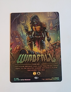MTG Secret Lair x Iron Maiden: Eddie Unchained Windfall #2182 Rainbow Foil - Image 1