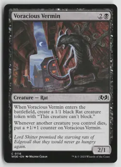 Voracious Vermin C Wilds of Eldraine 116 NM - Image 1