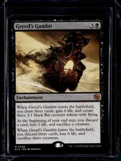 Greed's Gambit - 8 - BIG - NM - MTG - Magic the Gathering - Image 1