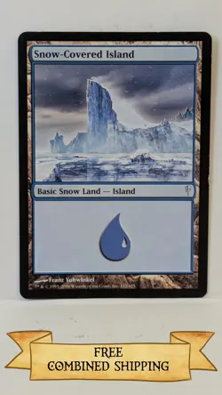 Magic the Gathering: 8X Snow-Covered Island Coldsnap Lot - Image 3