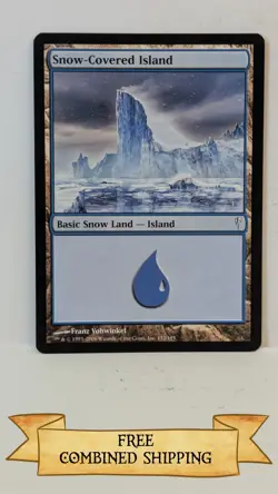 Magic the Gathering: 8X Snow-Covered Island Coldsnap Lot - Image 4