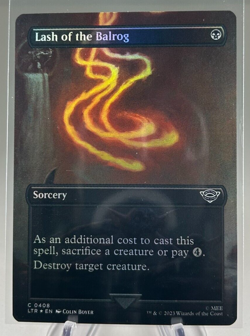 Lash of the Balrog (Borderless) Foil Lord of the Rings MTG - Image 1