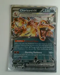 Charizard ex 054/091 Ultra Rare Pokemon TCG PAF Tera - Image 1