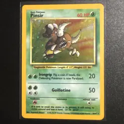 Pinser 9/64 No Symbol Error | Pokemon TCG - Jungle | Holo Rare | LP - Image 1