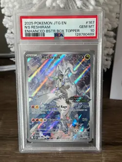 Pokemon N's Reshiram Stamped Promo 167/159 Journey Together English PSA 10 MINT - Image 2