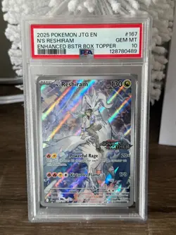 Pokemon N's Reshiram Stamped Promo 167/159 Journey Together English PSA 10 MINT - Image 3