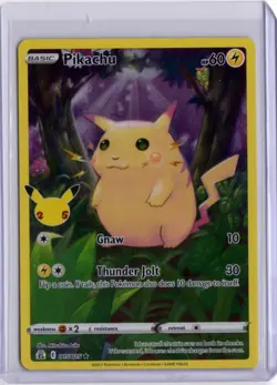 Pokemon Pikachu 2021 Celebrations Holo 005/025 Full Art - Image 1