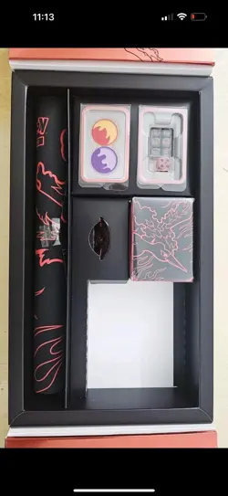 Pokemon Team Rocket's Moltres Playmat, deck Box, coin, Markers & dice!!! In hand - Image 1