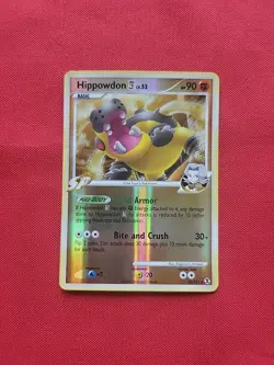 Pokemon: Hippowdon 42/111 Rising Rivals Reverse Holo Rare Vintage 2009 - MP -H15 - Image 1