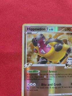 Pokemon: Hippowdon 42/111 Rising Rivals Reverse Holo Rare Vintage 2009 - MP -H15 - Image 4