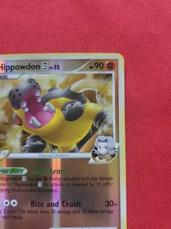 Pokemon: Hippowdon 42/111 Rising Rivals Reverse Holo Rare Vintage 2009 - MP -H15 - Image 5