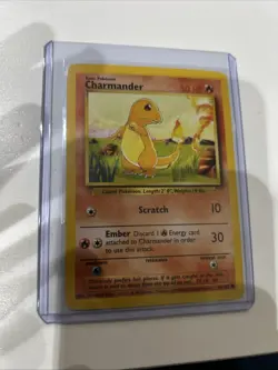 1999 Pokemon TCG Charmander Base Set 46/102 Shadowless Rare - Vintage Wotc LP - Image 1