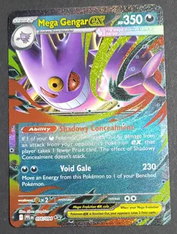 Pokemon Mega Gengar EX 056/094 PHANTASMAL FLAMES English NM MINT CONDITION 2 - Image 1