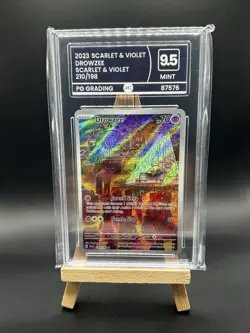 PG Grading 9.5 Pokemon Drowzee 210/198 Illustration Rare Scarlet & Violet - Image 1
